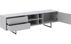 Goossens basic tv meubel vienna grijs mdf - 8250131-goossens-basic-vienna-tv-meubel-grijs-01