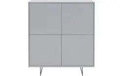 Goossens basic opbergkast vienna grijs mdf - 8250132-goossens-basic-vienna-opbergkast-01