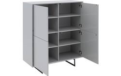 Goossens basic opbergkast vienna grijs mdf - 8250132-goossens-basic-vienna-opbergkast-01