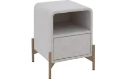 Goossens nachtkastje lombardy beige stof - 8250157-goossens-lombardy-nachtkastje-stof-01