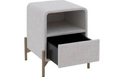 Goossens nachtkastje lombardy beige stof - 8250157-goossens-lombardy-nachtkastje-stof-01