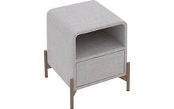 Goossens nachtkastje lombardy beige stof - 8250157-goossens-lombardy-nachtkastje-stof-01