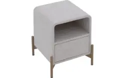 Goossens nachtkastje lombardy beige stof - 8250157-goossens-lombardy-nachtkastje-stof-01