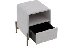 Goossens nachtkastje lombardy beige stof - 8250157-goossens-lombardy-nachtkastje-stof-01