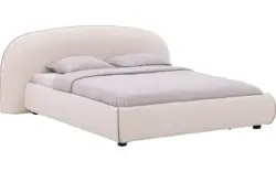 Goossens gestoffeerd bedframe venus beige stof - 8250164-goossens-venus-bedframe-stof-01