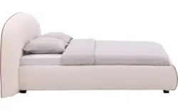 Goossens gestoffeerd bedframe venus beige stof - 8250164-goossens-venus-bedframe-stof-01