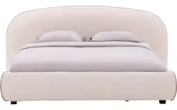 Goossens gestoffeerd bedframe venus beige stof - 8250164-goossens-venus-bedframe-stof-01