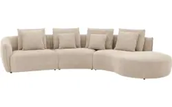 Goossens loungebank fay beige stof - 8251153-goossens-fay-bank-stof-bruin-01