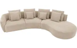 Goossens loungebank fay beige stof - 8251153-goossens-fay-bank-stof-bruin-01