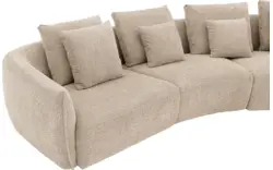 Goossens loungebank fay beige stof - 8251153-goossens-fay-bank-stof-bruin-01