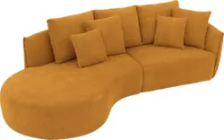 Goossens loungebank fay goud stof - 8251196-goossens-fay-usc-bank-stof-goud-01