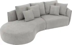Goossens loungebank fay grijs stof - 8251202-goossens-fay-usc-bank-stof-grijs-01