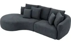 Goossens loungebank fay zwart stof - 8251204-goossens-fay-usc-bank-stof-zwart-01