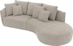 Goossens loungebank fay grijs stof - 8251238-goossens-fay-usc-bank-stof-grijs-01