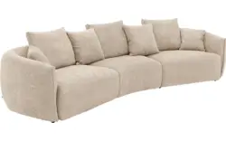 Goossens zitbank fay beige stof - 8251264-goossens-fay-bank-stof-bruin-01