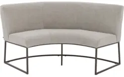 Goossens excellent eetkamerbank tommie beige stof - 8251328-goossens-excellent-tommie-eetkamerstoel-stof-bruin-01