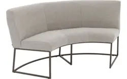 Goossens excellent eetkamerbank tommie beige stof - 8251328-goossens-excellent-tommie-eetkamerstoel-stof-bruin-01