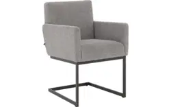 Goossens excellent eetkamerstoel tommie grijs stof - 8251329-goossens-excellent-tommie-eetkamerstoel-stof-grijs-01