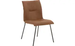 Goossens eetkamerstoel milan bruin micro leer - 8251333-goossens-milan-eetkamerstoel-micro-leer-bruin-01