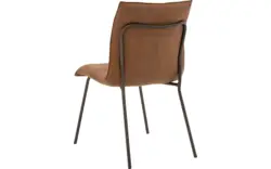 Goossens eetkamerstoel milan bruin micro leer - 8251333-goossens-milan-eetkamerstoel-micro-leer-bruin-01