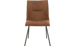 Goossens eetkamerstoel milan bruin micro leer - 8251333-goossens-milan-eetkamerstoel-micro-leer-bruin-01