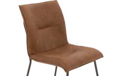 Goossens eetkamerstoel milan bruin micro leer - 8251333-goossens-milan-eetkamerstoel-micro-leer-bruin-01