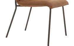 Goossens eetkamerstoel milan bruin micro leer - 8251333-goossens-milan-eetkamerstoel-micro-leer-bruin-01