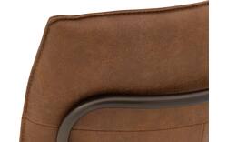 Goossens eetkamerstoel milan bruin micro leer - 8251333-goossens-milan-eetkamerstoel-micro-leer-bruin-01