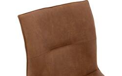 Goossens eetkamerstoel milan bruin micro leer - 8251333-goossens-milan-eetkamerstoel-micro-leer-bruin-01