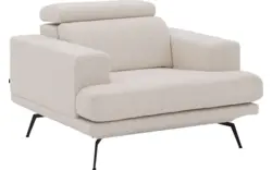 Goossens fauteuil viggo wit stof - 8251363-goossens-viggo-bank-stof-wit-01