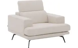 Goossens fauteuil viggo wit stof - 8251363-goossens-viggo-bank-stof-wit-01