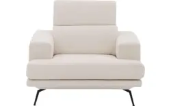 Goossens fauteuil viggo wit stof - 8251363-goossens-viggo-bank-stof-wit-01