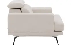 Goossens fauteuil viggo wit stof - 8251363-goossens-viggo-bank-stof-wit-01
