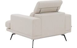 Goossens fauteuil viggo wit stof - 8251363-goossens-viggo-bank-stof-wit-01