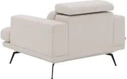 Goossens fauteuil viggo wit stof - 8251363-goossens-viggo-bank-stof-wit-01