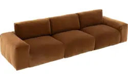 Goossens zitbank amara bruin stof - 8251378-goossens-amara-bank-stof-bruin-01