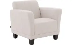 Goossens fauteuil troya wit stof - 8251390-goossens-troya-bank-stof-bruin-01
