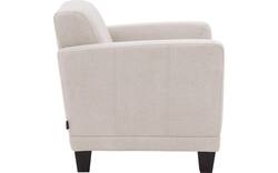 Goossens fauteuil troya wit stof - 8251390-goossens-troya-bank-stof-bruin-01