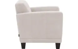 Goossens fauteuil troya wit stof - 8251390-goossens-troya-bank-stof-bruin-01