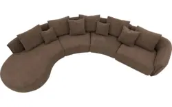 Goossens loungebank fay bruin stof - 8251392-goossens-fay-bank-stof-bruin-01