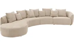 Goossens loungebank fay beige stof - 8251394-goossens-fay-bank-stof-bruin-01