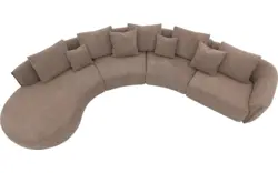 Goossens loungebank fay bruin stof - 8251397-goossens-fay-bank-stof-bruin-01