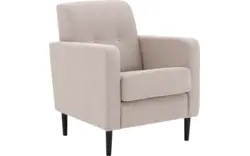 Goossens fauteuil hipp beige stof - 8251505-goossens-hipp-fauteuil-stof-01