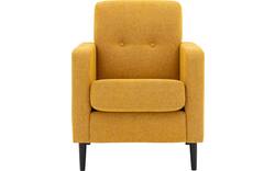 Goossens fauteuil hipp geel stof - 8251506-goossens-hipp-fauteuil-stof-01