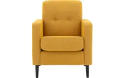 Goossens fauteuil hipp geel stof - 8251506-goossens-hipp-fauteuil-stof-01