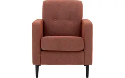 Goossens fauteuil hipp oranje stof - 8251507-goossens-hipp-fauteuil-stof-01