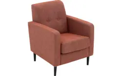 Goossens fauteuil hipp oranje stof - 8251507-goossens-hipp-fauteuil-stof-01