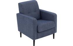 Goossens fauteuil hipp blauw stof - 8251508-goossens-hipp-fauteuil-stof-01