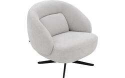 Goossens draaifauteuil saar beige stof - 8251520-goossens-saar-fauteuil-stof-01