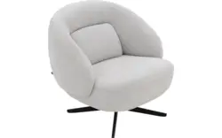 Goossens draaifauteuil saar beige stof - 8251520-goossens-saar-fauteuil-stof-01